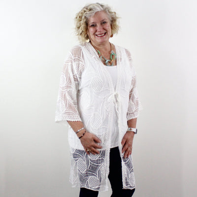 White Lace Kimono