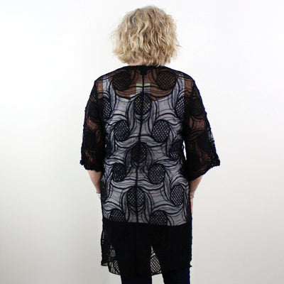Black Lace Kimono