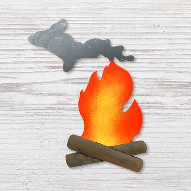 Michigan Campfire Magnet