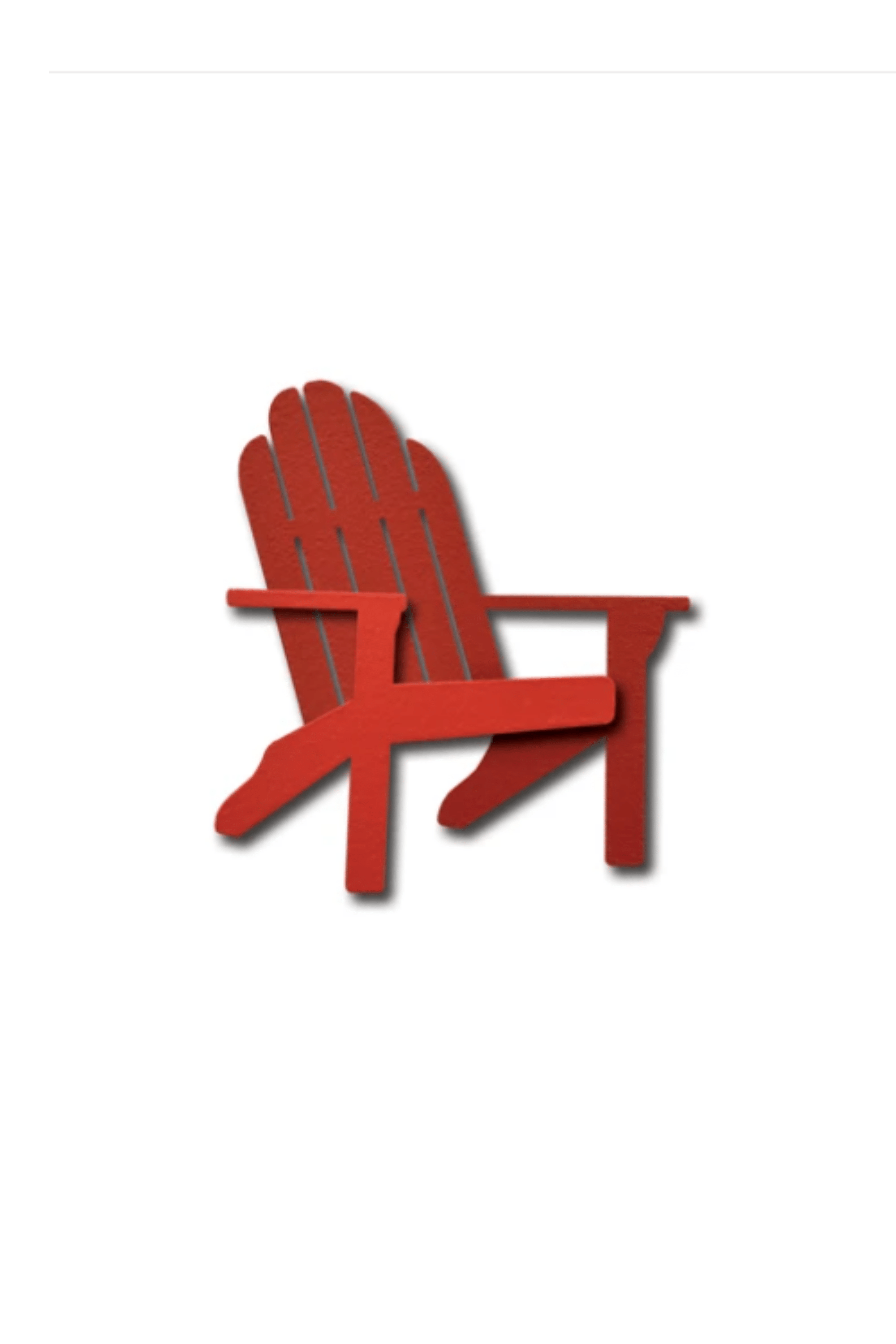 Red Adirondack Chair Magnet