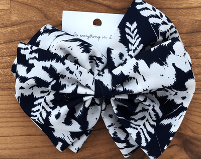 Leaf Print Barrette Clip