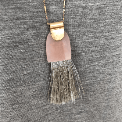 Fringe Pendant Necklace