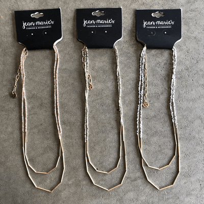 Dainty Bead Bar Necklace