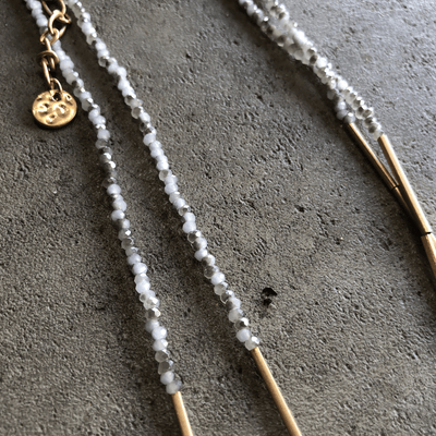 Dainty Bead Bar Necklace