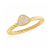 AB Triangle Druzy Gold Ring