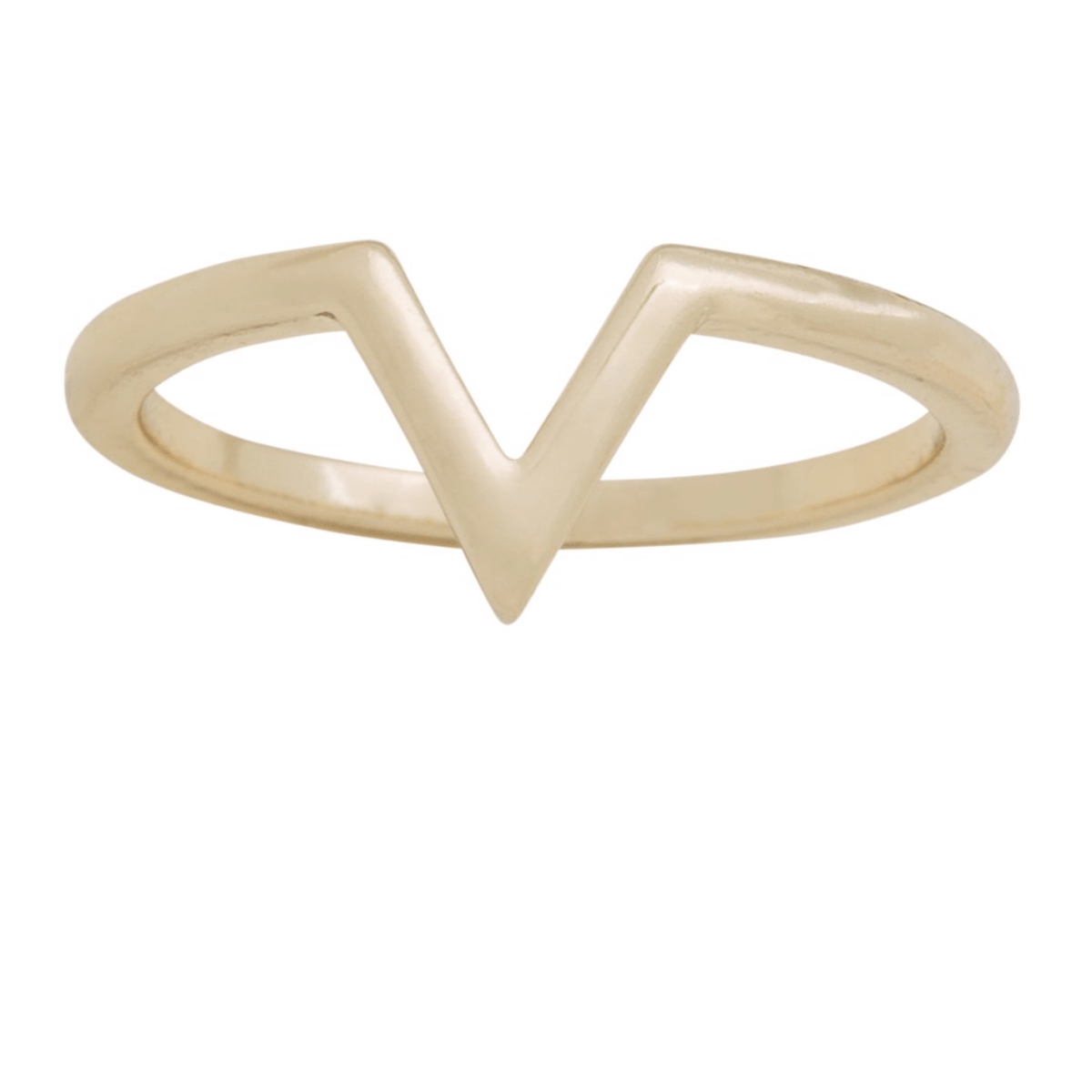 V Gold Ring