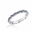 Blue CZ Round Stack Ring