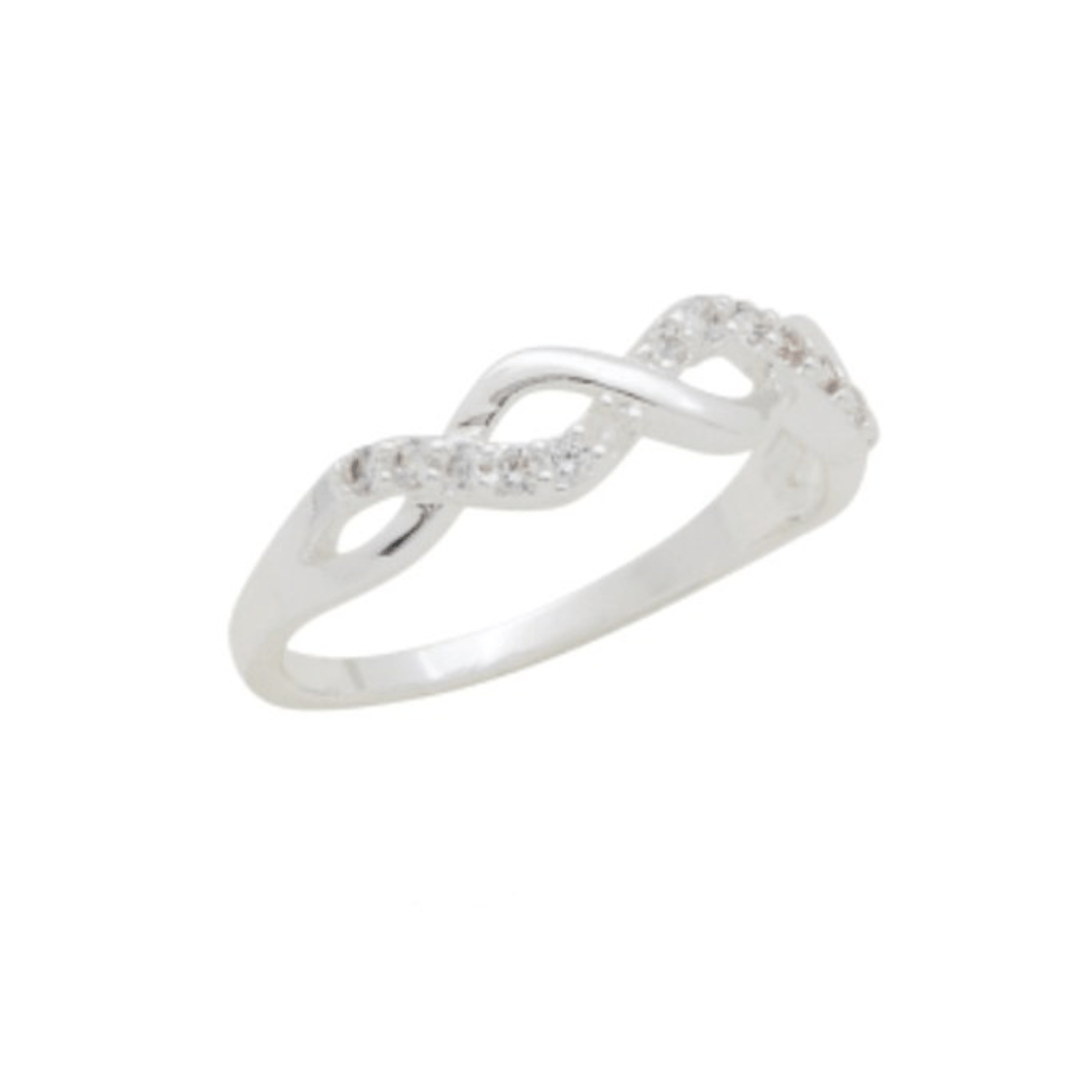 Infinity CZ Stack Ring