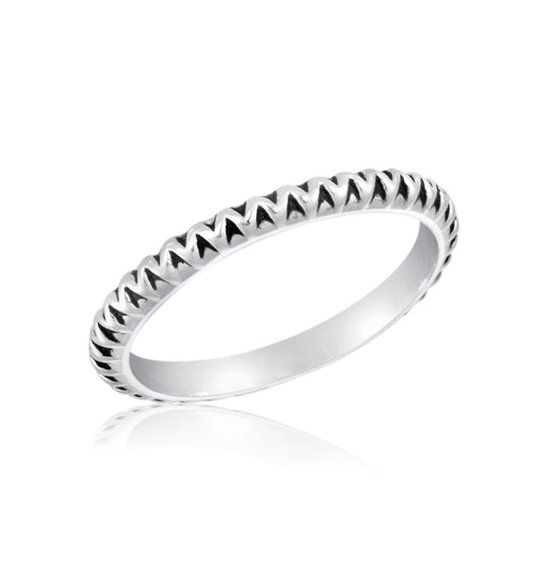 Zig Zag Stack Ring
