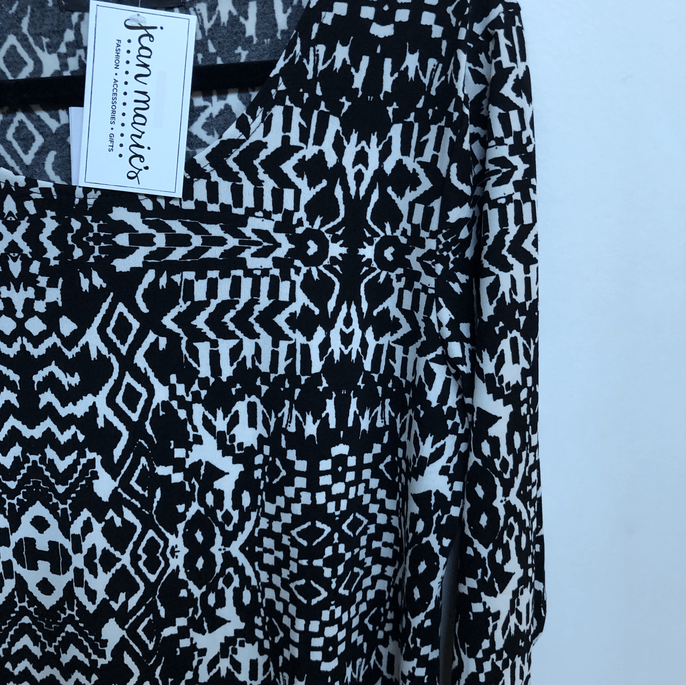 Black White Asymmetrical Top