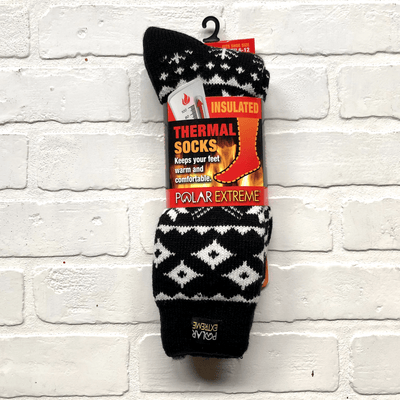 Polar Extreme Heat Men's Stripe & Solid Sock Asst