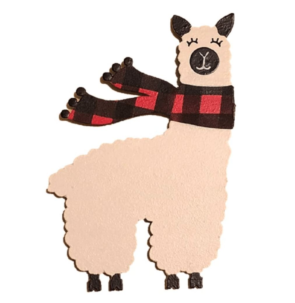 Winter Llama Magnet