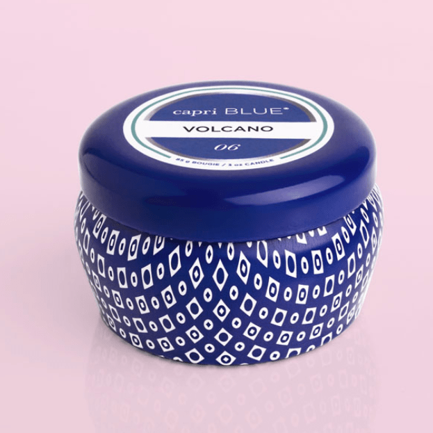 3oz Volcano Signature Mini Tin Candle - Blue