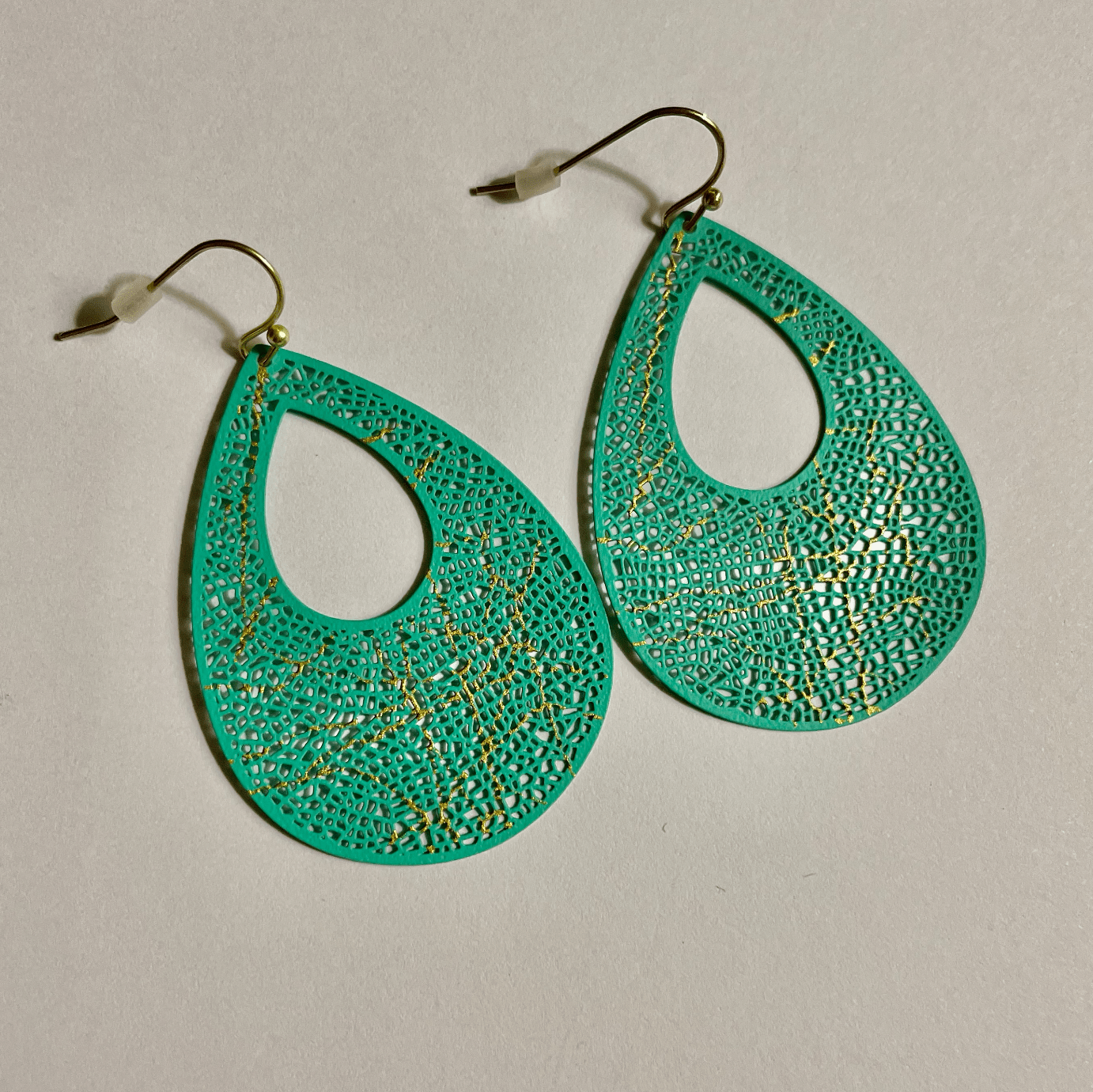 Teal Droplet Earring