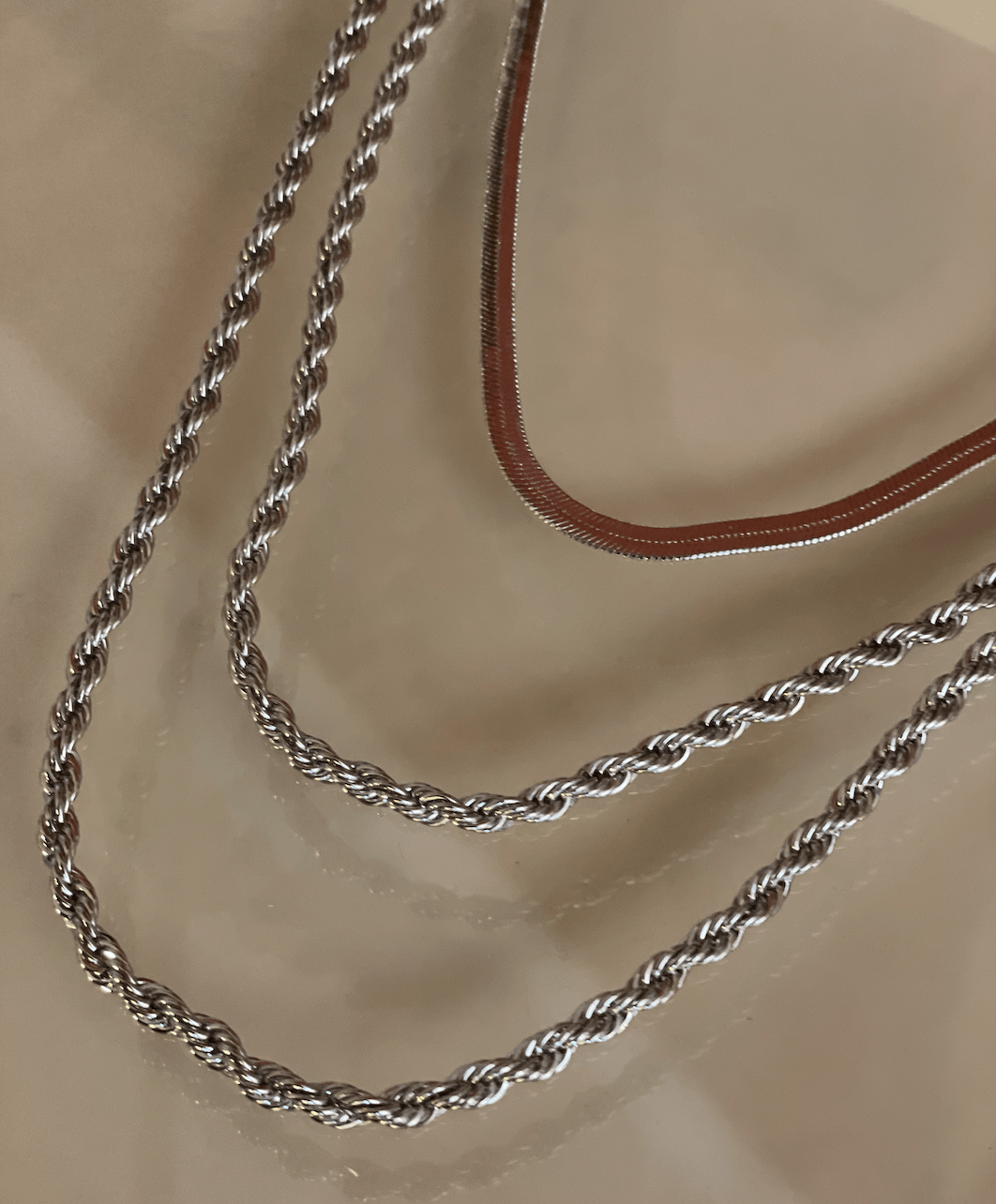 Silver Snake Layer Necklace