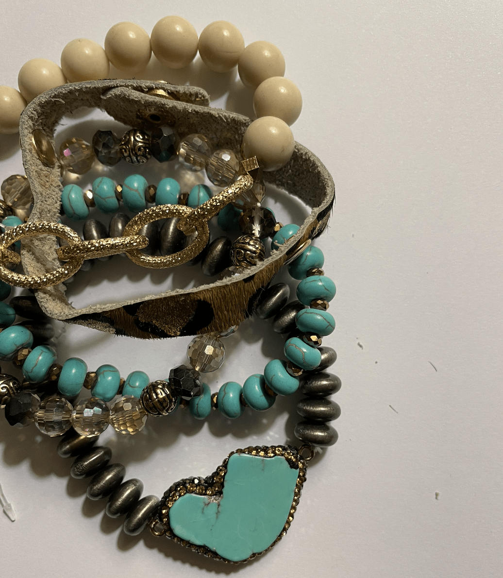 Teal & Leopard Set