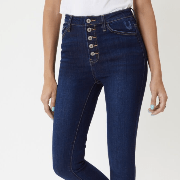 Dark Super High Rise Skinny Jean