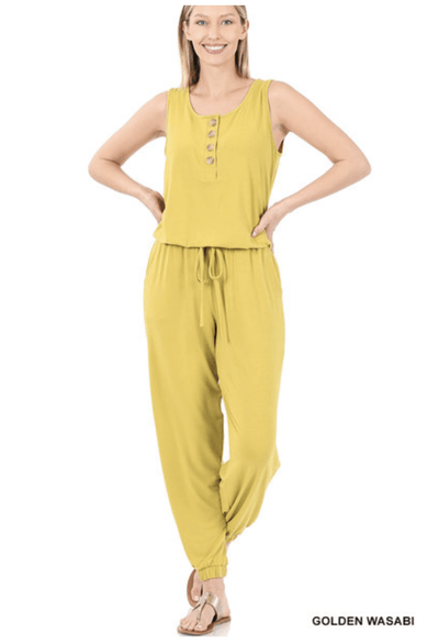 Sleeveless Jogger Jumpsuit