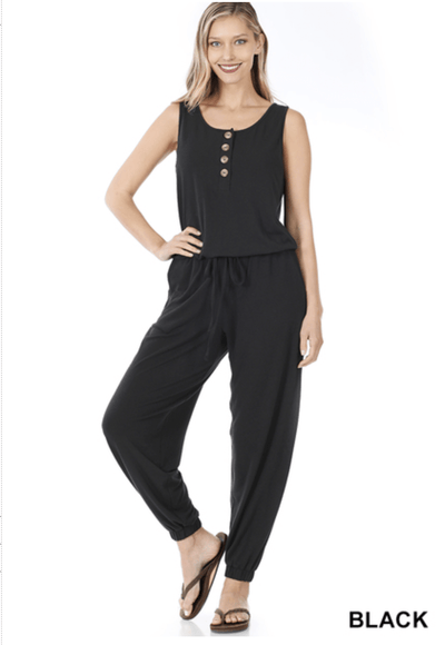 Sleeveless Jogger Jumpsuit