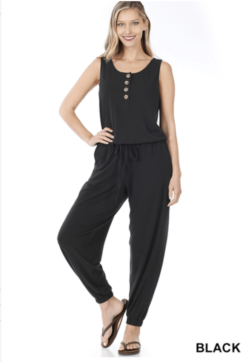 Sleeveless Jogger Jumpsuit