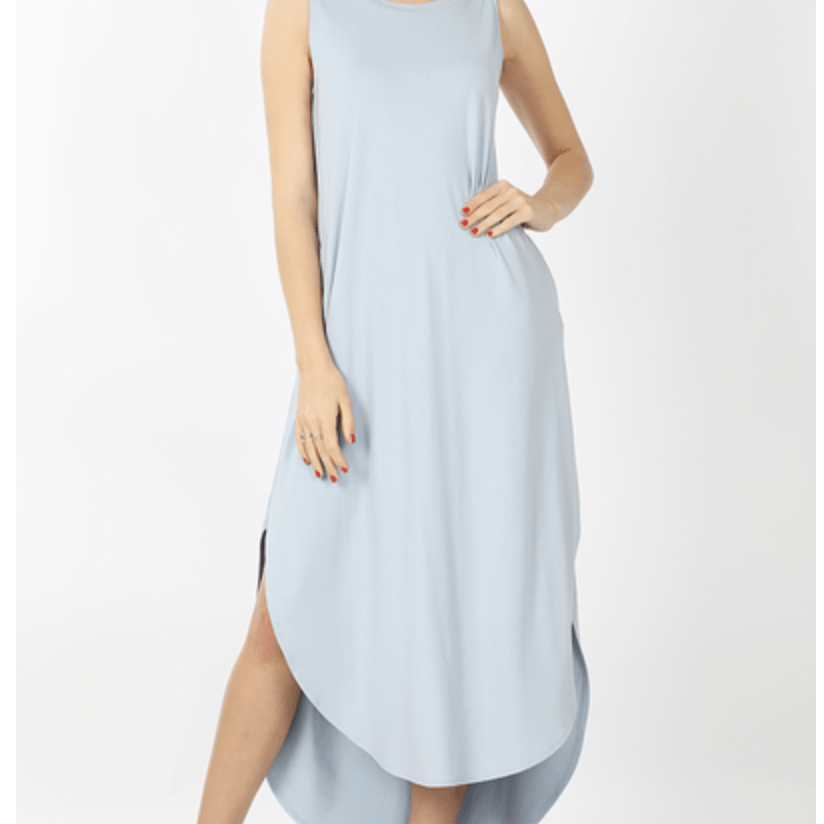 Brushed Side Slit Pocket Dress