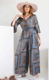VERSACE PRINTED MAXI ROMPER - Preorder