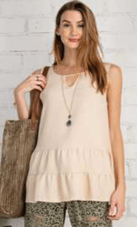 DOUBLE RUFFLE BOTTOM TUNIC