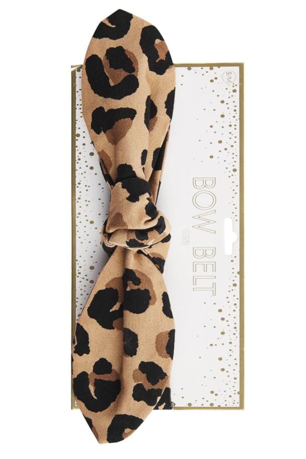 Leopard Bow Belt