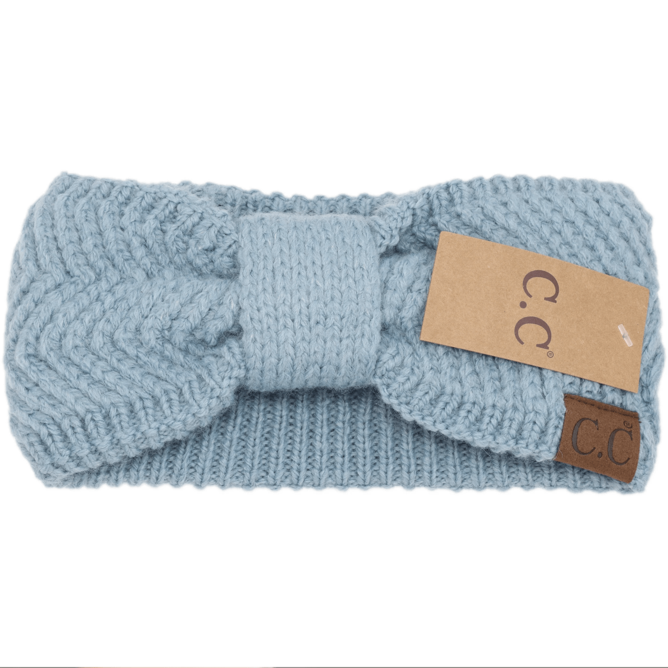Chevron Knit Knot Head Wrap