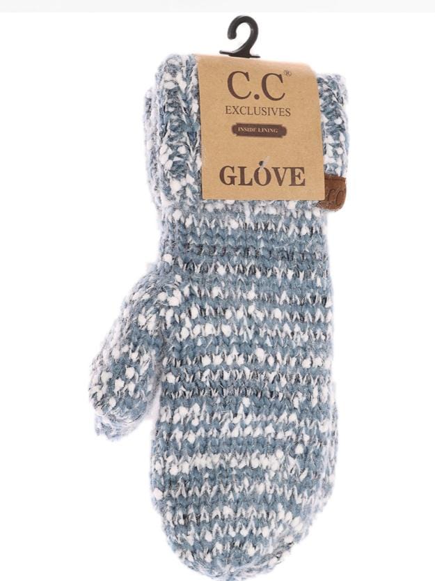 Eyelash Confetti Knit Mitten