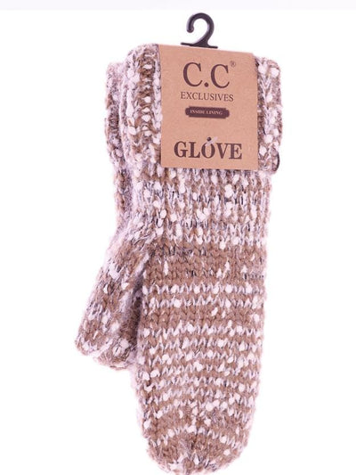 Eyelash Confetti Knit Mitten