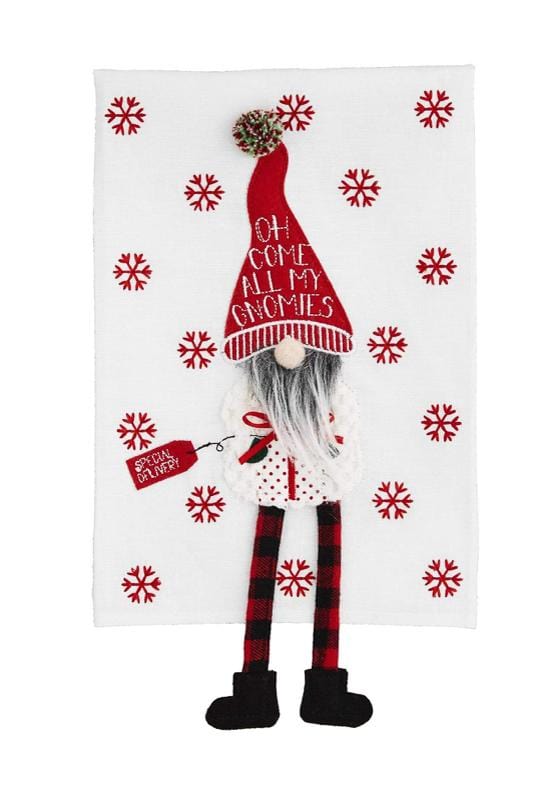 Gnomies Dangle Legs Gnome Towel