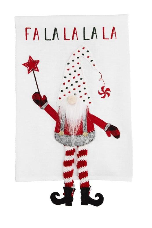 Fa La La Dangle Legs Gnome Towel