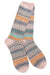 pink teal grey orange patterned soft socks