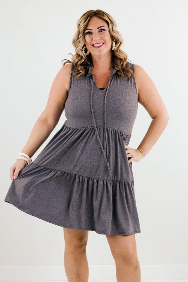 Charcoal Swing Dress