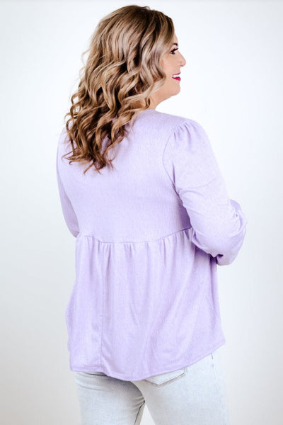 Lilac Babydoll Blouse