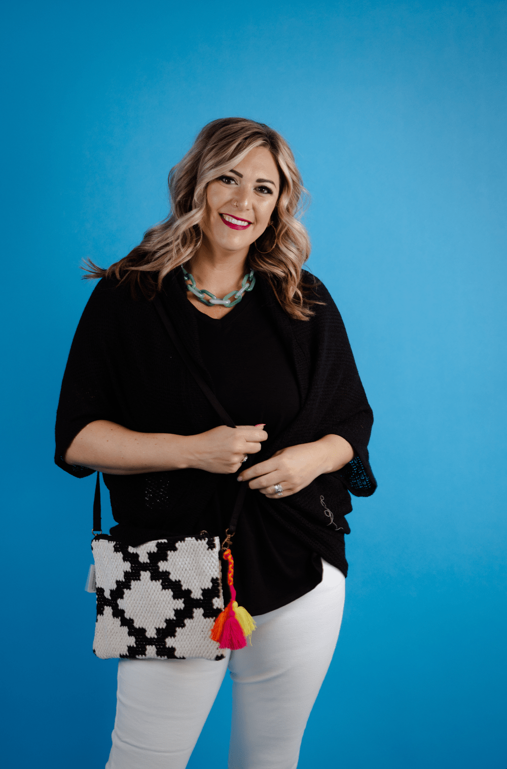 Black Crochet Shrug