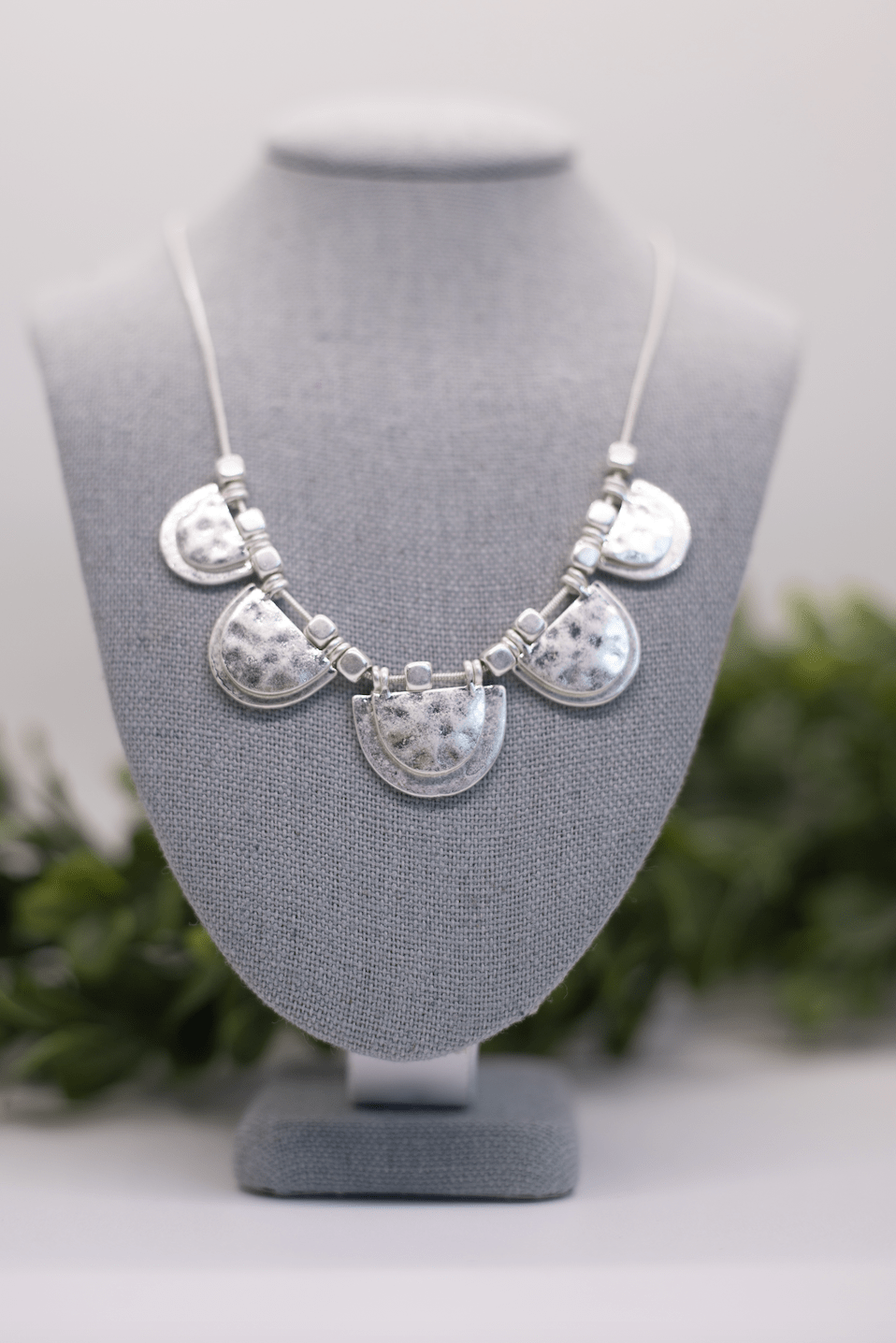 Silver Half Moon Necklace