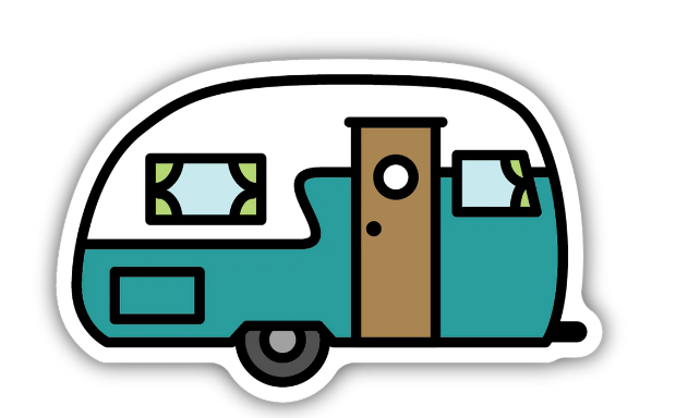 Retro Camper Sticker