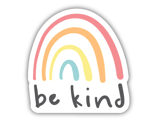 Be Kind Rainbow Sticker