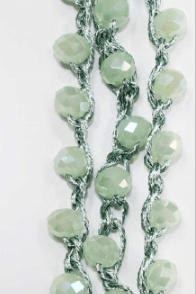 Beaded Knit Necklace