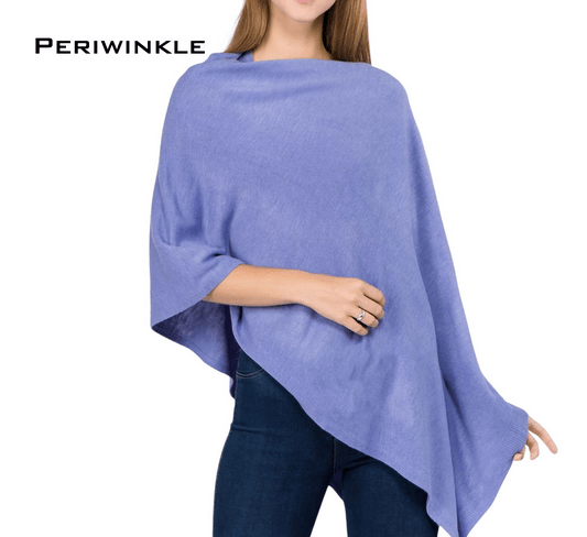 Solid Knit Poncho