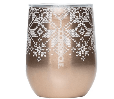 Corkcicle 12oz Fairisle Stemless