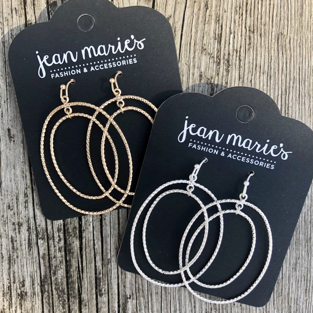 Texture Layered Hoop Earring