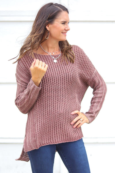 blended knit sweater