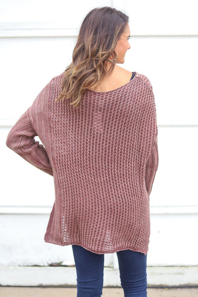 blended knit sweater