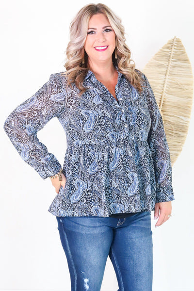 Autumn Paisley Top