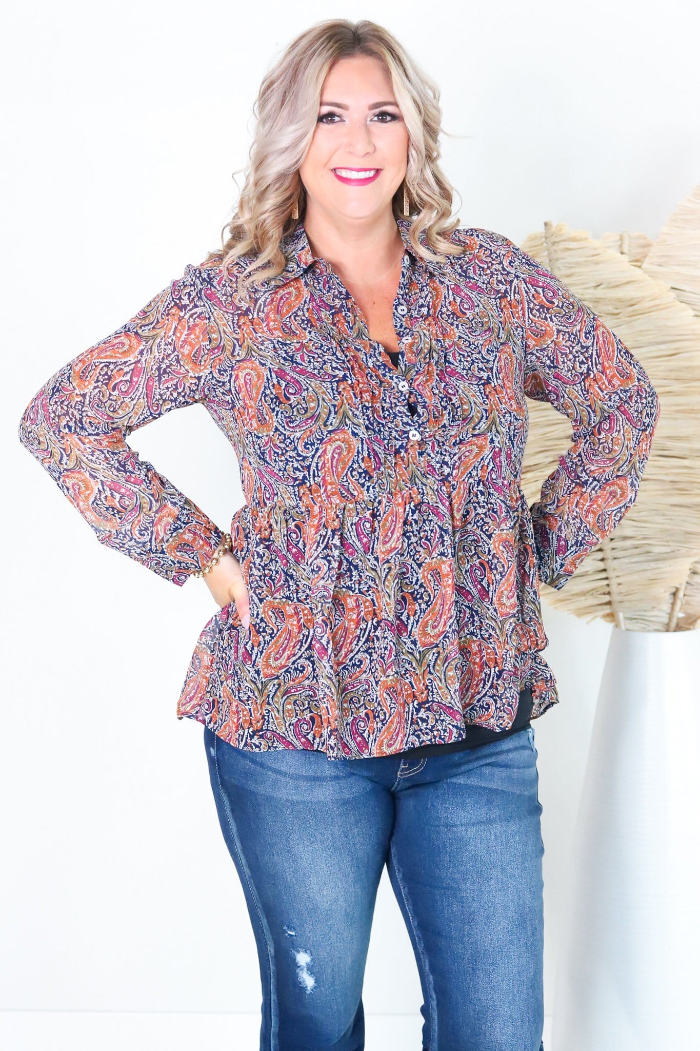 Autumn Paisley Top