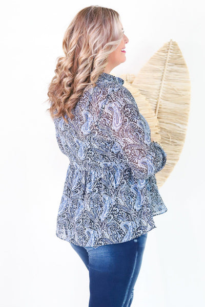 Autumn Paisley Top