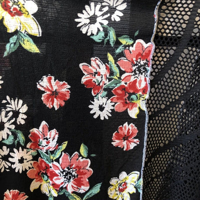 Patchwork Floral Mesh Jacket